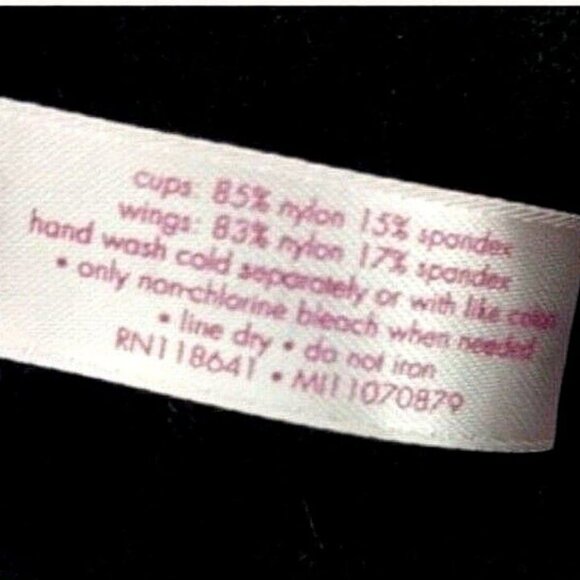 Cacique Lane Bryant Womens Bra Smooth Satin Full Coverage U/W Size 40J Black - Picture 6 of 6